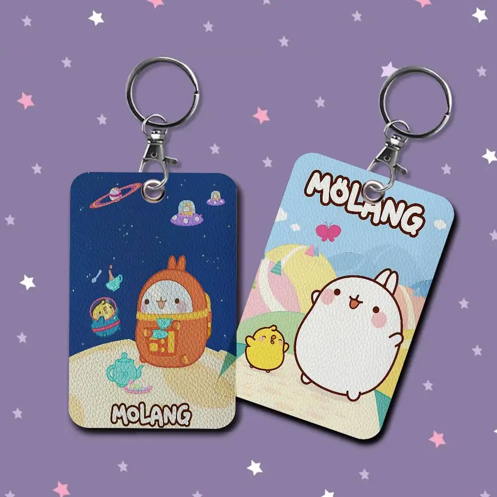 

Cute M-Molangs Access & Meal Card Holder Keychain Credit ID Bank Card Protective Case Keychain Pendant Fashion
