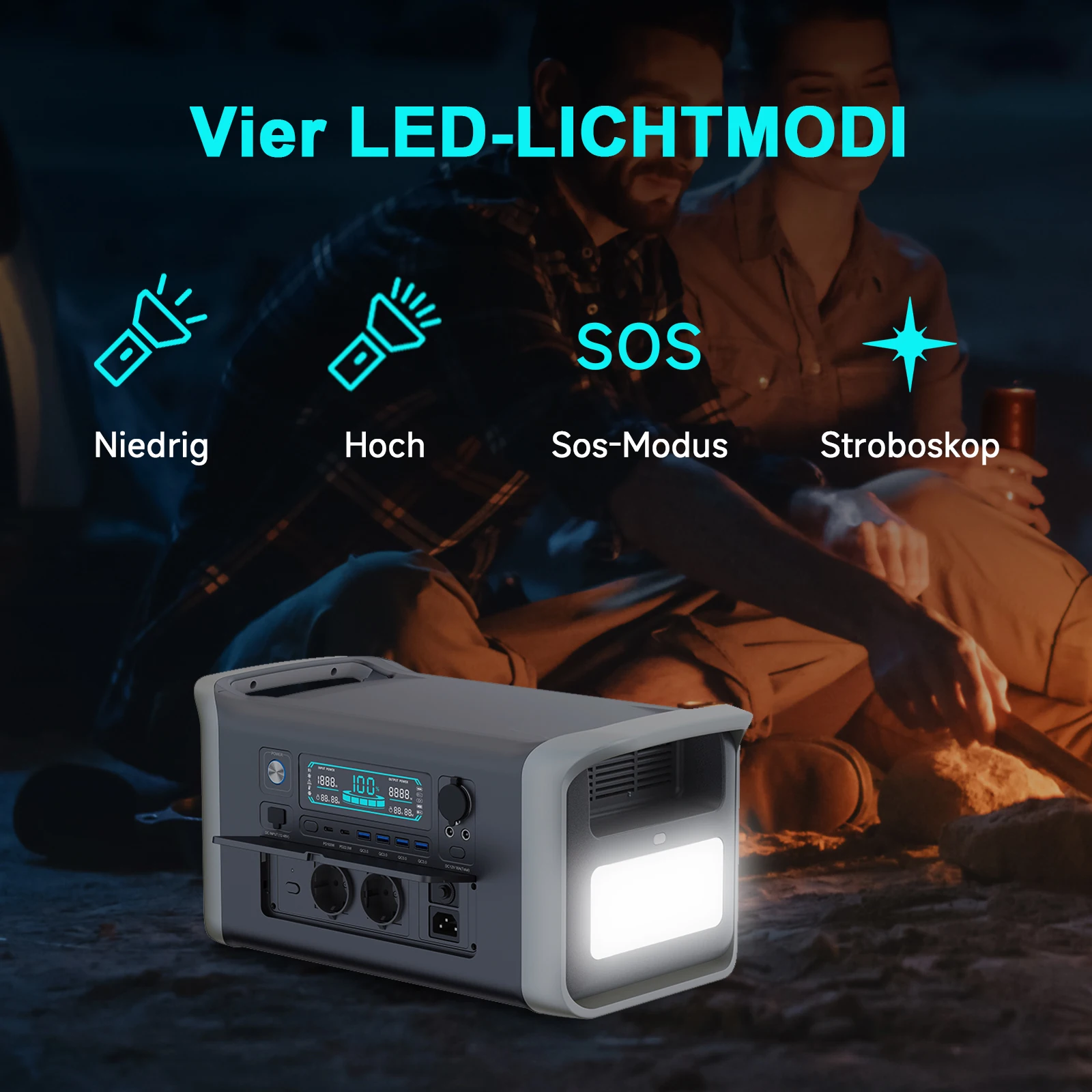 CTOLITY AP1000 1024WH 1800W مولد الطاقة الشمسية المحمولة محطة طاقة التخييم UPS وظيفة إمدادات الطوارئ السفينة إلى UA من بولندا #4