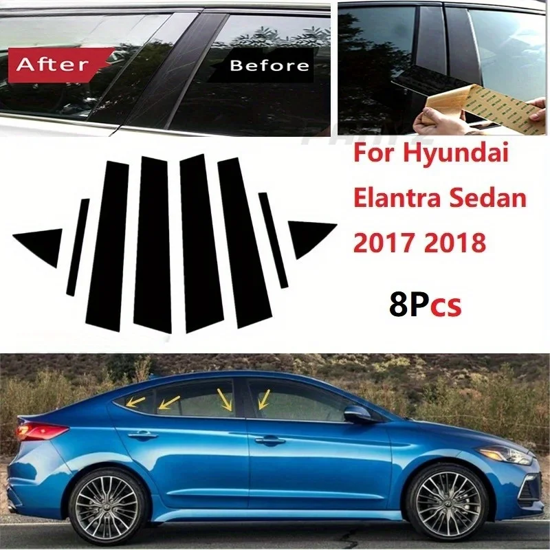 

Декоративная накладка на стойку BC для Hyundai Elantra Sedan 2017-2018 | Декоративная наклейка для автомобиля | Декоративная наклейка на центральную стойку