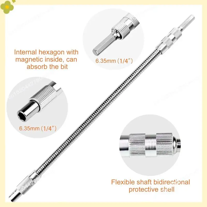 LDHL Flexible Drill Bit Extension And 105 Degree Right Angle Drill Attachment Set-For Hard-To-Reach Areas,Home Improvement