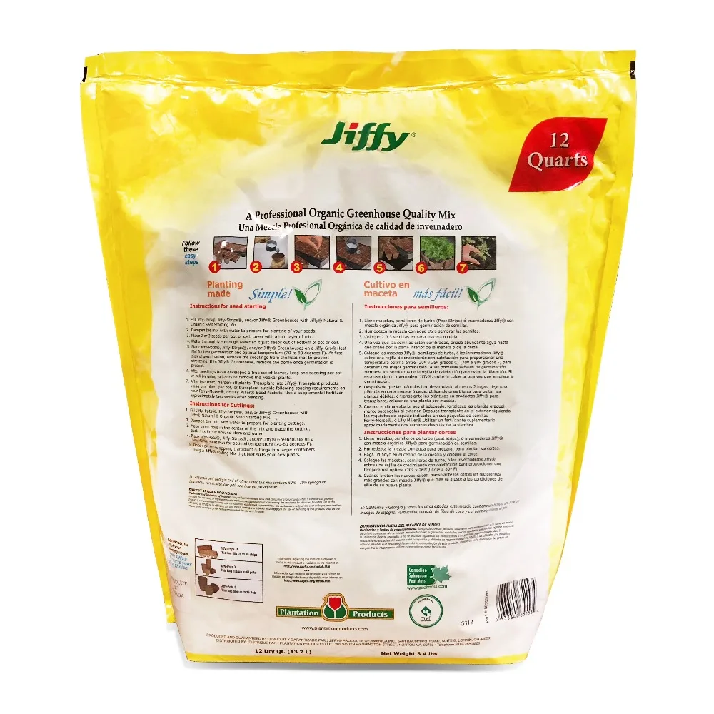 Organic Seed Starting Potting Soil Mix for Planting Vegetables Herbs Flowers Seedlings 12 Quarts Natural Garden Soil view 3