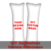2 Side Print Hugging Body Pillow Case Diy Dakimakura Cosplay Custom Throw Soft Pillow Cover Otaku Gift