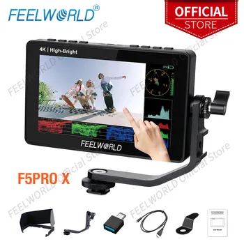 FEELWORLD 5.5 Inch 1600nit High Bright Full HD IPS Panel Touch Screen DSLR Camera Field Monitor 4K HDMI 3D LUTs for Rig F5 PROX