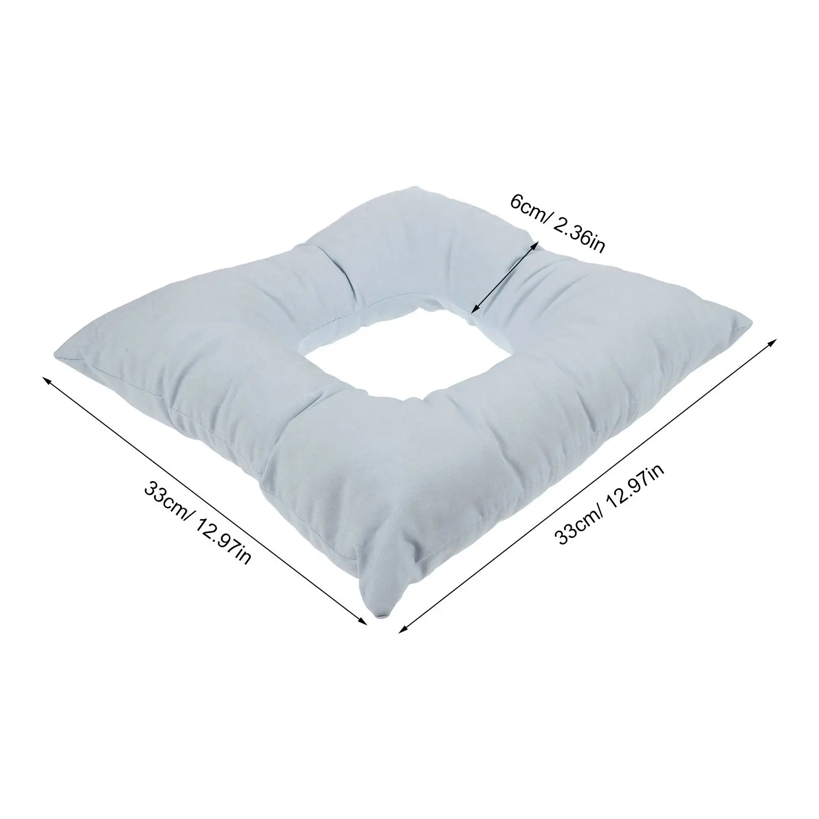Face Down Massage Pillow Soft Cotton Ergonomic Support for Beauty Salon Spa Prone Facial Treatments Massage Bed Headrest