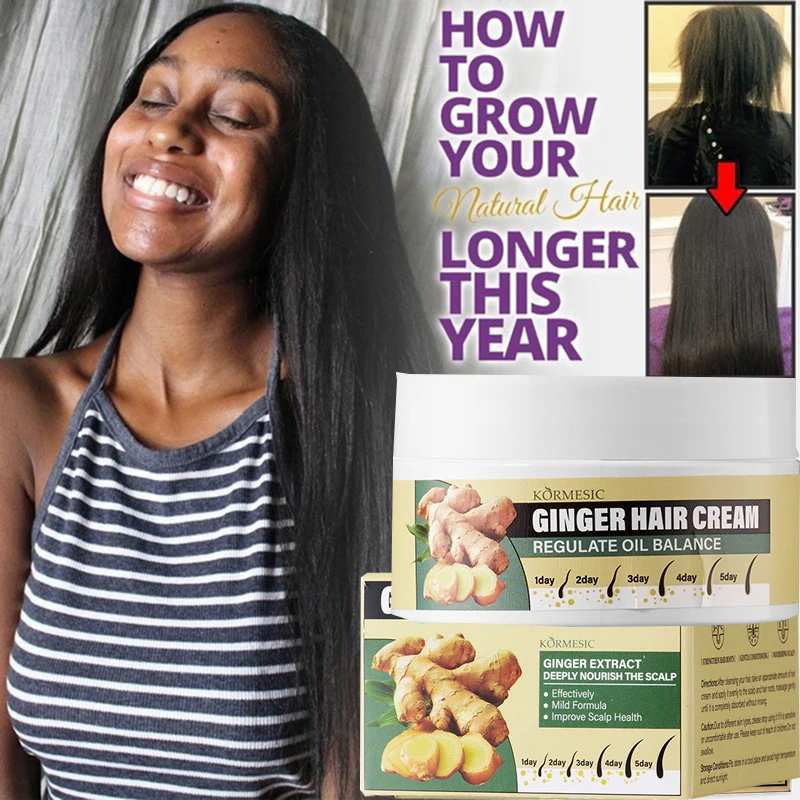 

Ginger Hair Growth Cream 100g Alopecia Regrowth Repair Prevent Hair Loss Baldness Treatment Dense Strengthener Hair Care Unisex