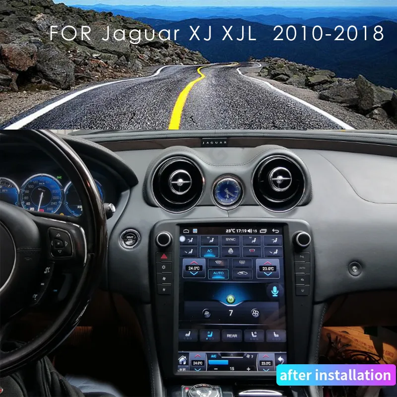 

Carplay Автомагнитола для Jaguar XJ XJL 2009-2019 Android12 Tesla экран мультимедийный плеер GPS Навигация стерео подарок инструменты головное устройство