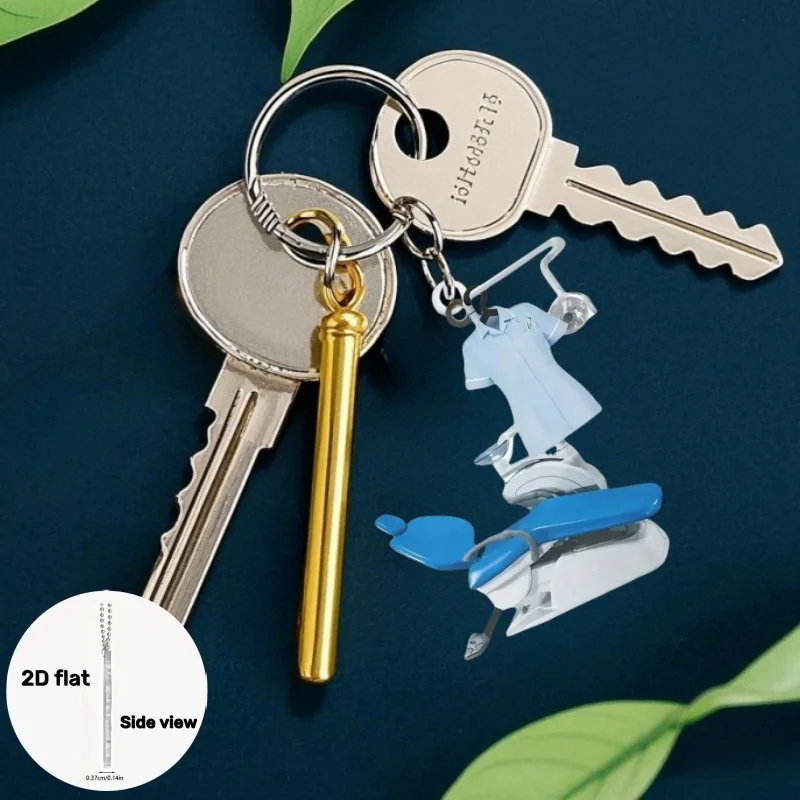 

Dental Surgical Equipment Pendant 2D Flat Acrylic Keychain for Car Mirrors Holidays Doctor Student Gifts Room Party Decor