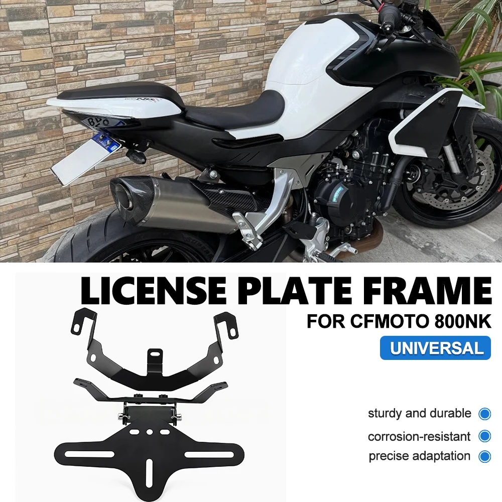 Motorcycle Tail Tidy License Plate Holder Bracket For CFMOTO 800NK Rear Fender Eliminator Mount Accessories Moto Rear Fender Kit