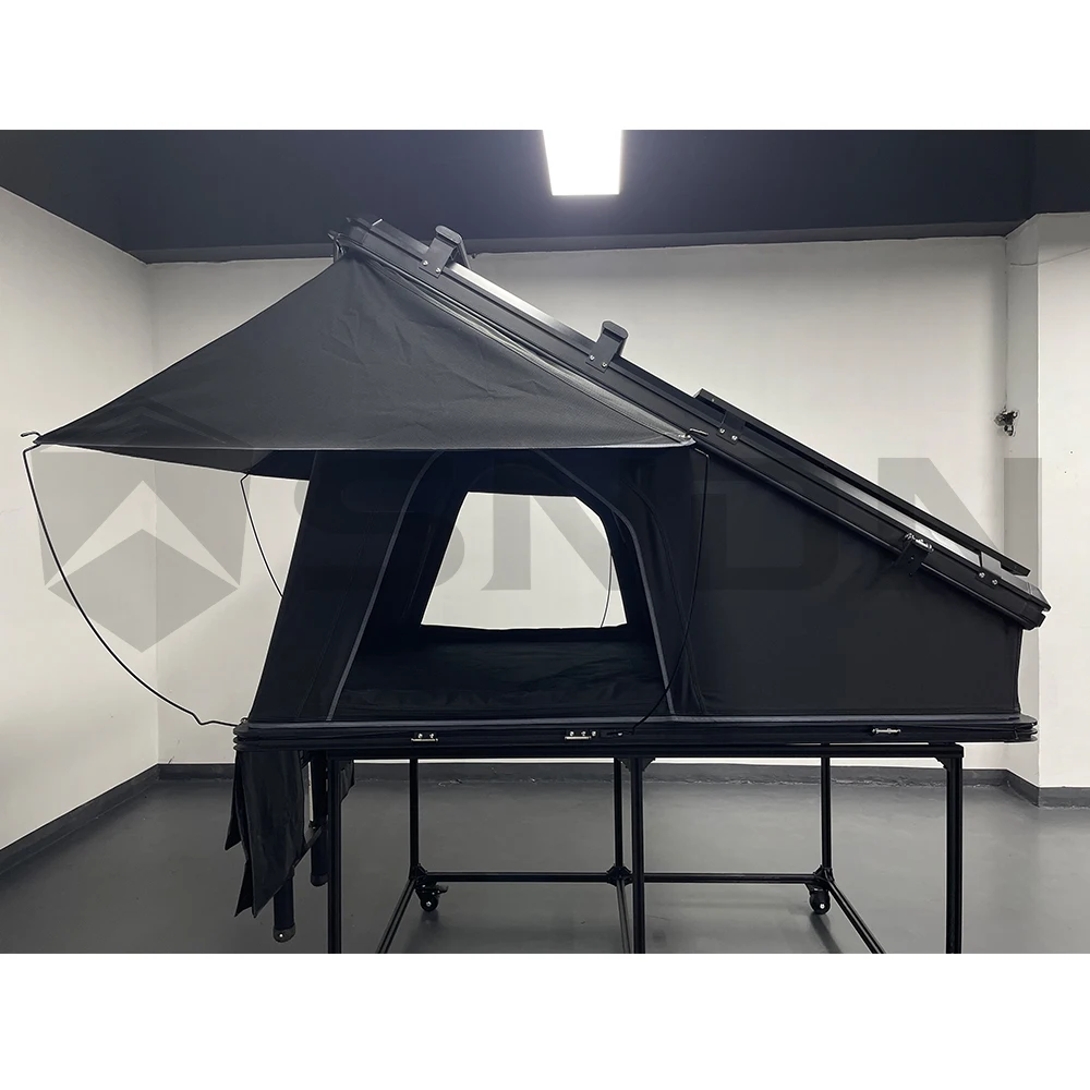 

Triangle Aluminum Truck Rear Lift X Roof Top Tent Hard Shell Off-road Vehicles Car Rooftop Tent for Outdoor Camping
