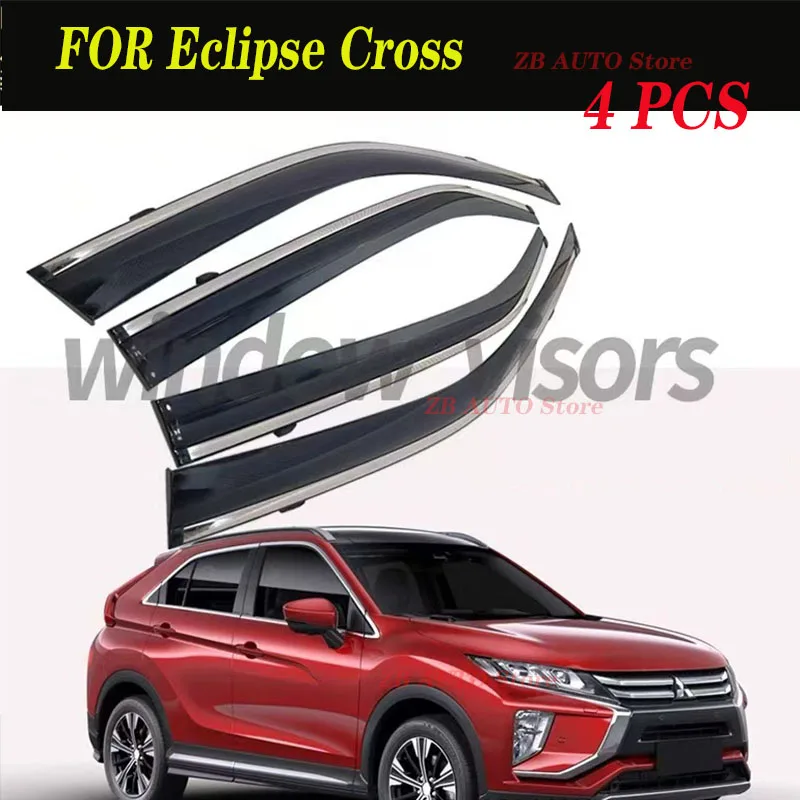 For Eclipse Cross   Window visors  Rain water prevention; Covering the sunlight; Anti fog; Snow prevention