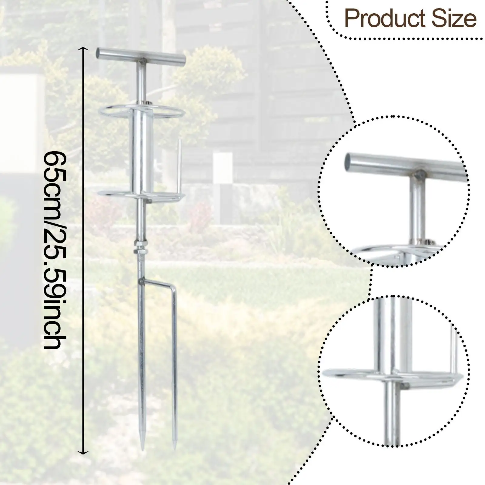 Schlauchführungsspahl, robust, robust, einfache Installation für den Rasen im Innenhof