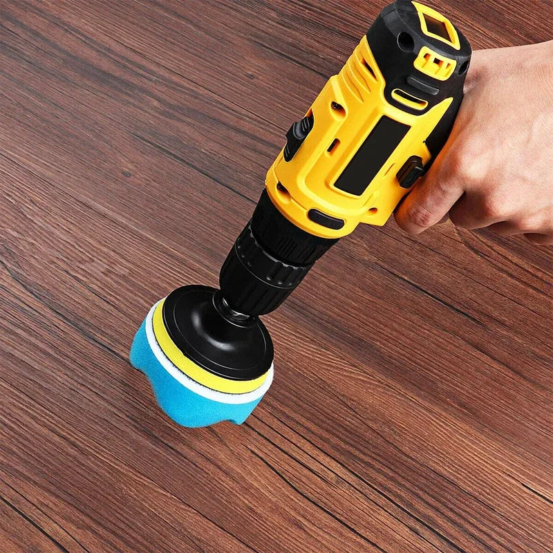 

22 Pcs 3-inch Waxing Polishing Sponge Pad Kit Bendable Reusable For M10 Polisher Bits