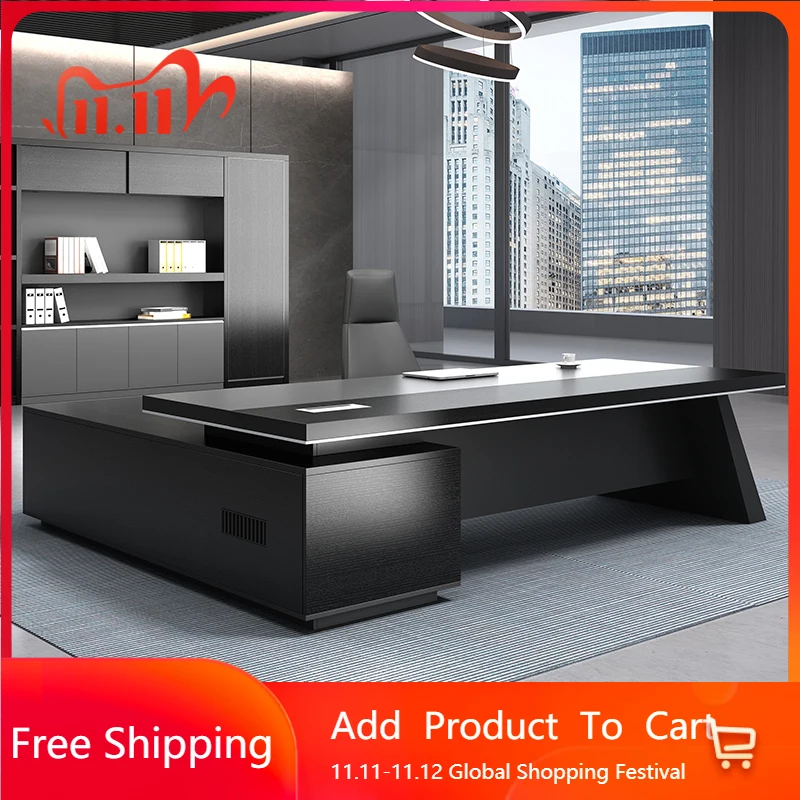 

Storage Cabinet Boss Desk Manager Corner Designer Luxury Accessories Filing Cabinets Desk Reception Customized Bureau Furniture