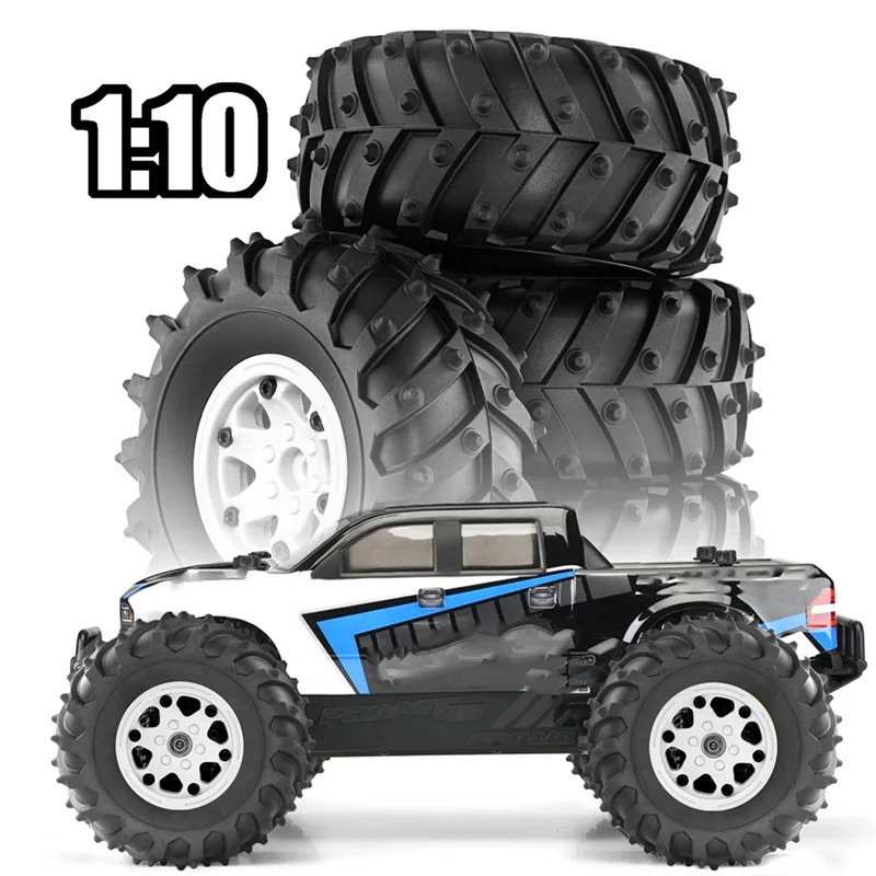 

WOWFU-4 шт., 128 мм, 1/10-Monster, обод колеса с бисером, набор резиновых шин для 1/10 RC гусеничного автомобиля TRX4 D90 D110 осевой SCX10