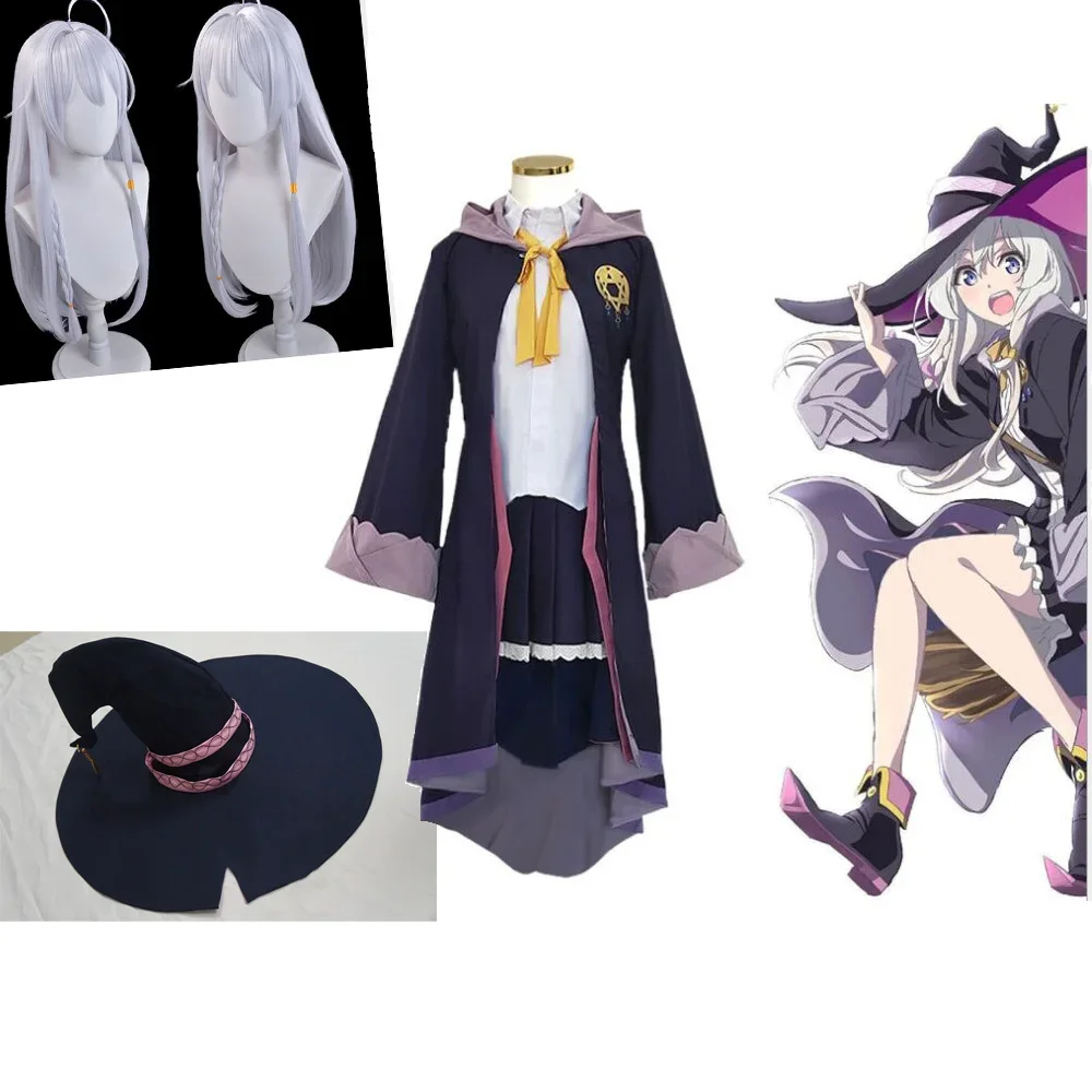 

The Journary Of Elaina Full Set Dress Uniform Women Cosplay Costumes Halloween Cosplay Costume With Wig