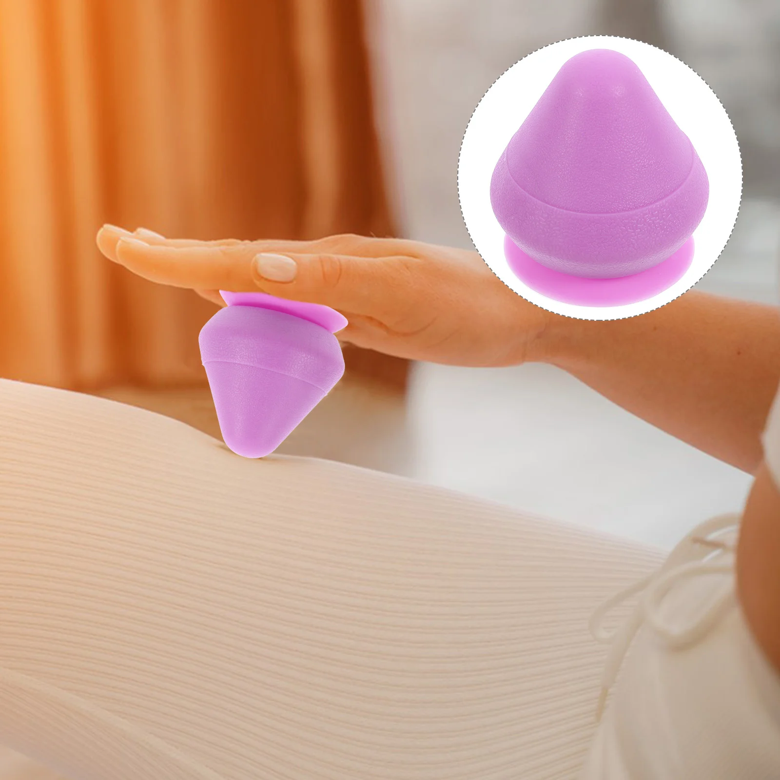 

Hand Massager Fascia Ball Muscle Release Tool Fitness Relaxing Balls with Suction Cup for Feet Purple Yoga