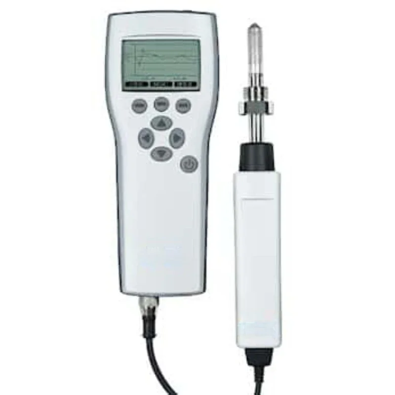 VAISALA DM70 handheld dew point meter MI70+DMP74B probe thermometer.