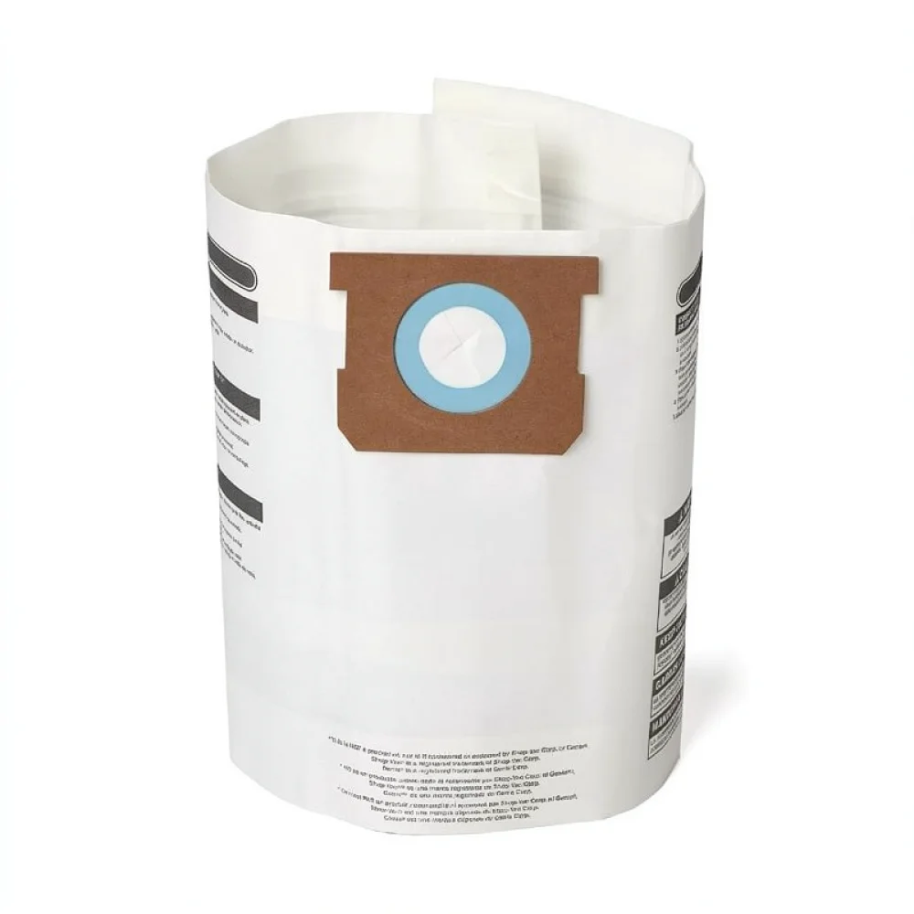 For Shop Vac Vacuum Cleaner Dust Bag Collection Filter Paper Replacement Parts For 5 8 10 14 15 22 Gallon Capacity Models