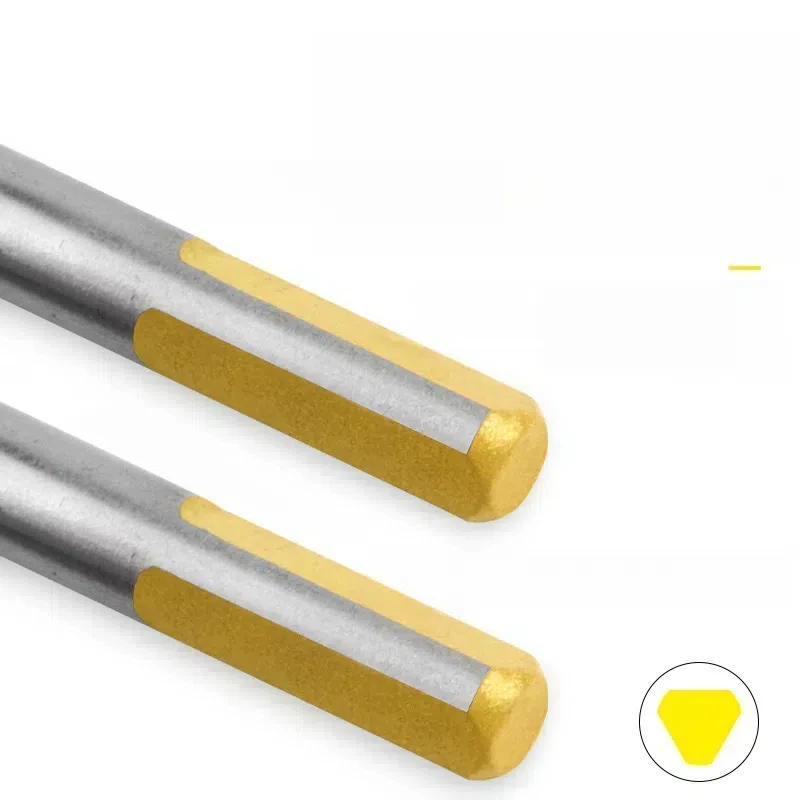 Multi Functional Dual Slot Ceramic tile, glass, woodworking, Concrete alloy, Triangular drill, Wall Drilling tool, Drill Bit