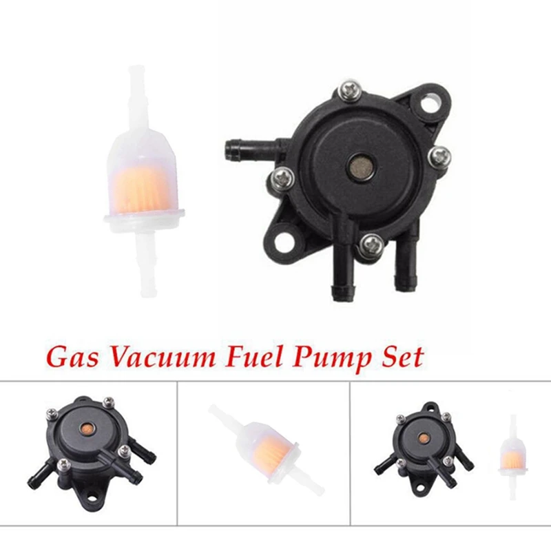 5X Fuel Pump For Kohler 17HP-25 HP Small Engine Lawn Mower Tractor, Gas Vacuum Fuel Pump With Fuel Filter