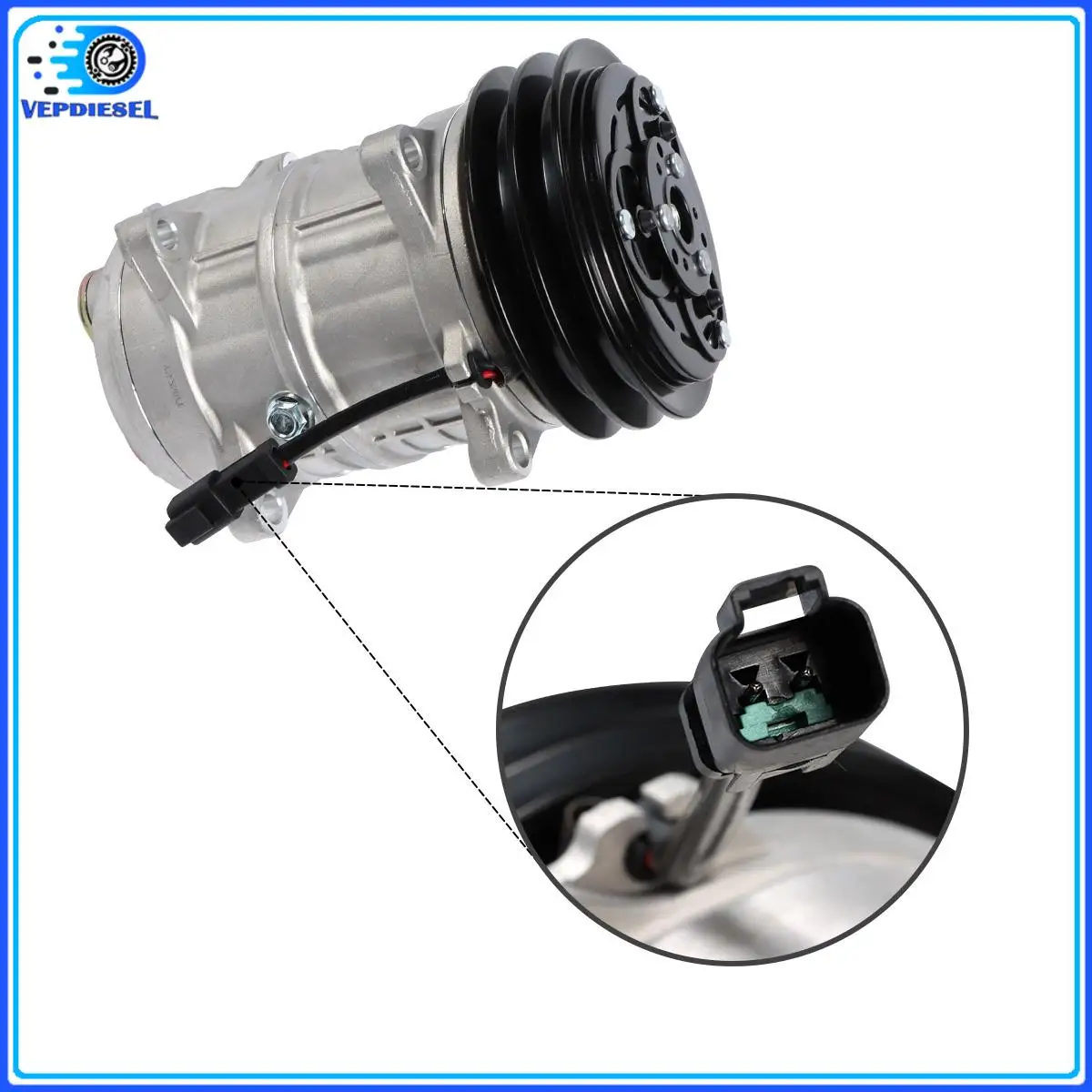 

A/C Compressor 276-9875 258-2468 For Caterpillar CAT 232D 256C 272C 277C 279C 287C 299C 2582468 2769875 Excavator Parts