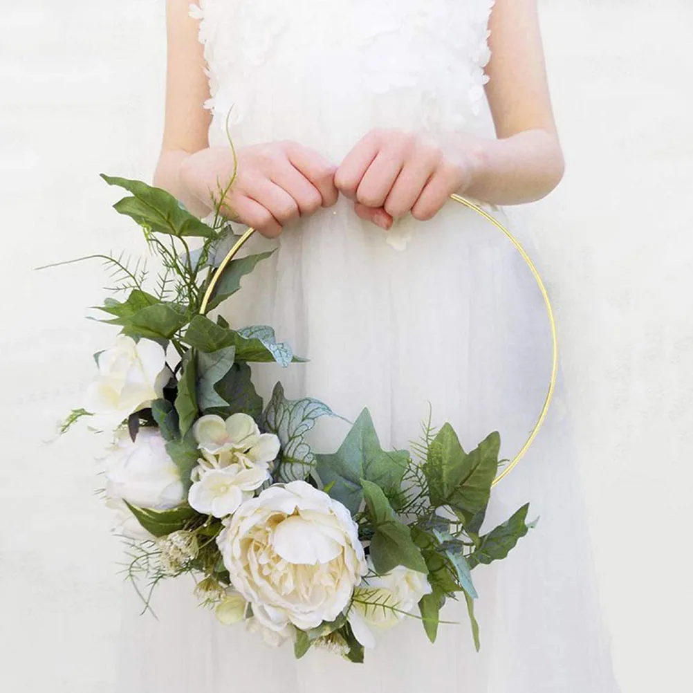 

2Pcs Gold Metal Crafting Rings Dreamcatcher Making Frames for DIY Wreaths Wind Chimes Garlands Handmade Gift Decoration Projects