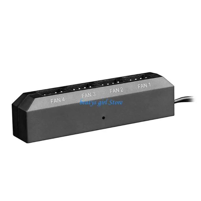 

C7AB 4 Ports Computer Chassis Fans Regulator PC for Case Cooling Fan Speed Controller