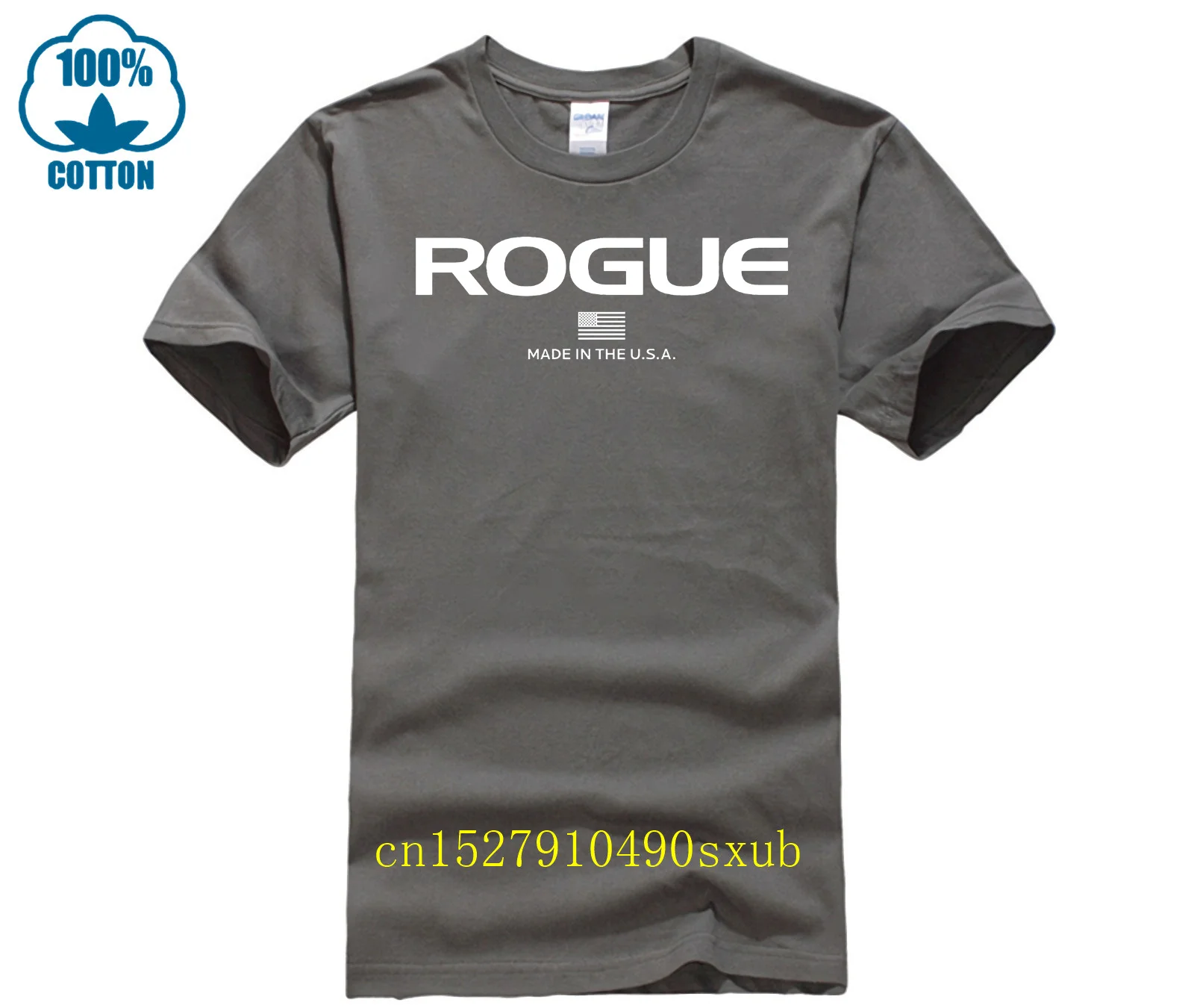 Rogue Fitness Custom Men White T-Shirt Tee 2023 fashion t shirt cheap tee hot tees Black Size S-4xl funny t-shirt TEE