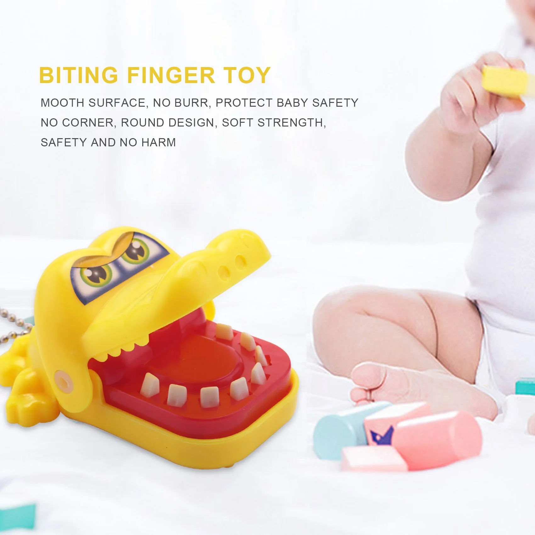 CYGJ-Kleine Bar Krokodil Zahnarzt Kinder Diese Trick King-Size Bites Familienspiele Gag für Kinder