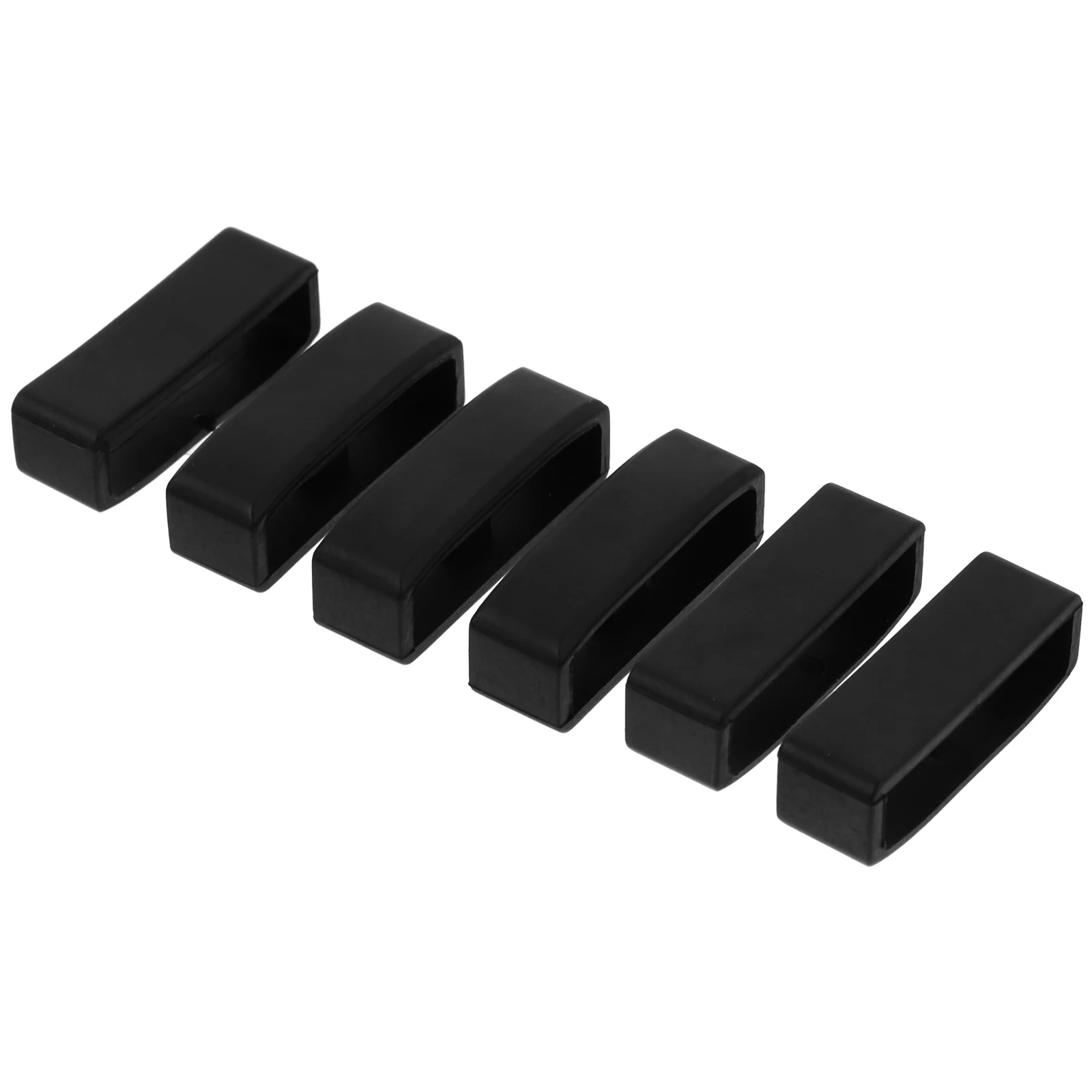 

6pcs Watch Band Fastener Watch Band Keeper Soft Keeper Buckle Ring Compatible Straps Easy Installation Flexible