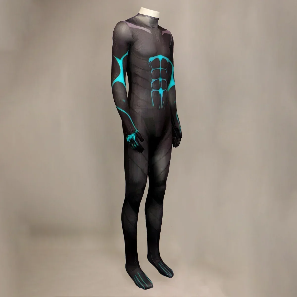 Anime Kaiju No. 8 Kafka Hibino Cosplay Zentai Men Slim Printed Jumpsuit Costume Halloween 3D Printing Bodysuit Fancy Clothing