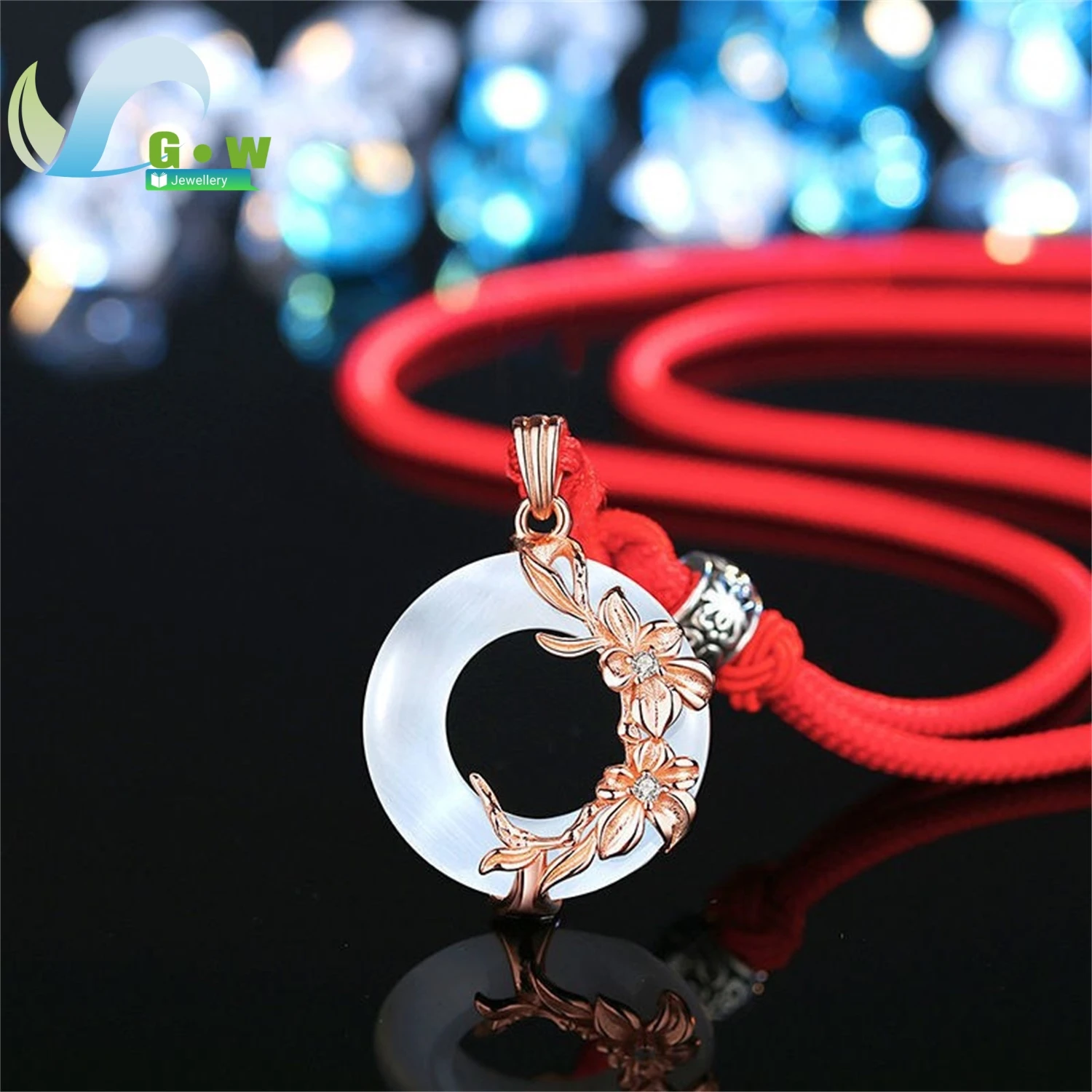 

Black White Colored Glaze Retro Demon Angel Lovers Peace Buckle Necklace Chinese Style Charm Pendant Match Match His Her Jewelry