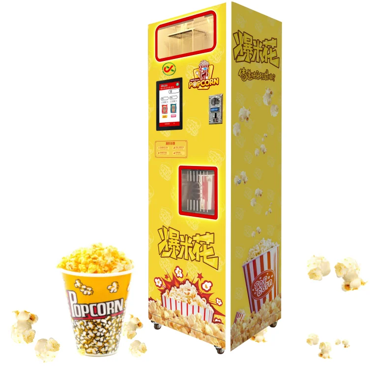 Factory direct sale New Ideas Hot sale automatic popcorn vending machine in big discount