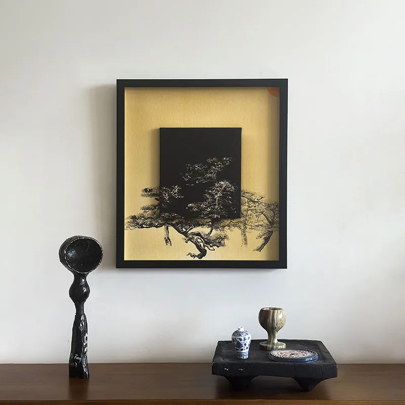 Modern Oriental Aesthetics Decorative Painting Vintage Home Wall Decor Living Room Calligraphy Arts Office Collection Ornaments