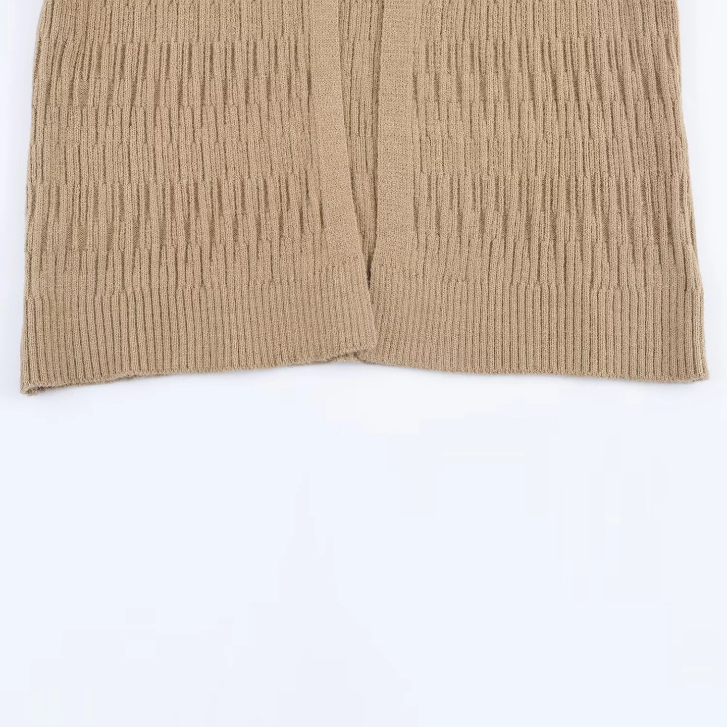 Conjunto Casual de Dos Piezas de Punto, E y con Personalidad, Moda Femenina Otoño 2025, Cárdigan Abierto de Manga Larg...