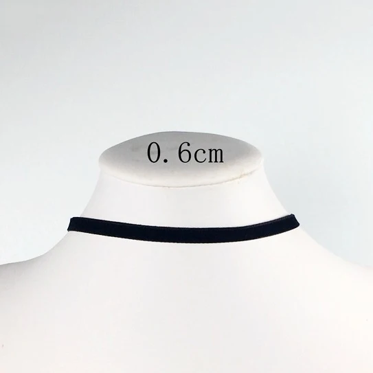 Korean Fashion Damen Accessoires Punk Gothic Weiche Schwarz Samt Halsband Halskette Mädchen Hals Schmuck Colar Feminino