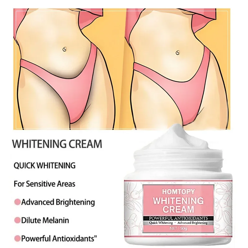 Whitening Cream for Dark Skin Armpit Lightening Intimate Areas Underarm Body Skin Care Private Parts Whiten Cream Beauty Health