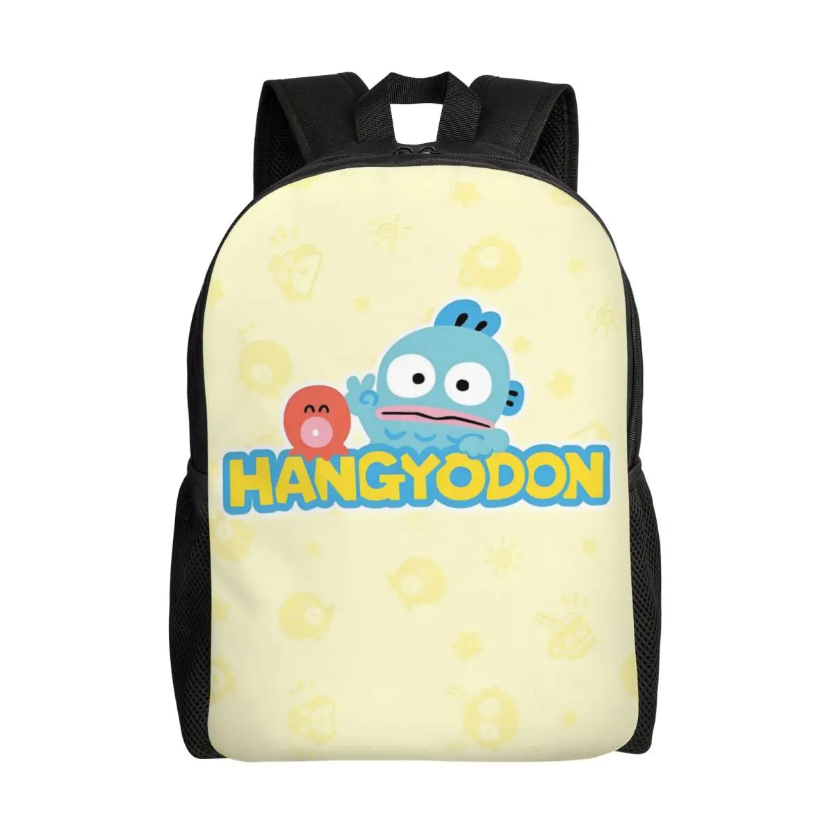 

Рюкзаки Kawaii Hangyodon на заказ для женщин и мужчин, школьная сумка для студентов колледжа, подходит для 15-дюймового ноутбука, классическая сумка с принтом животных