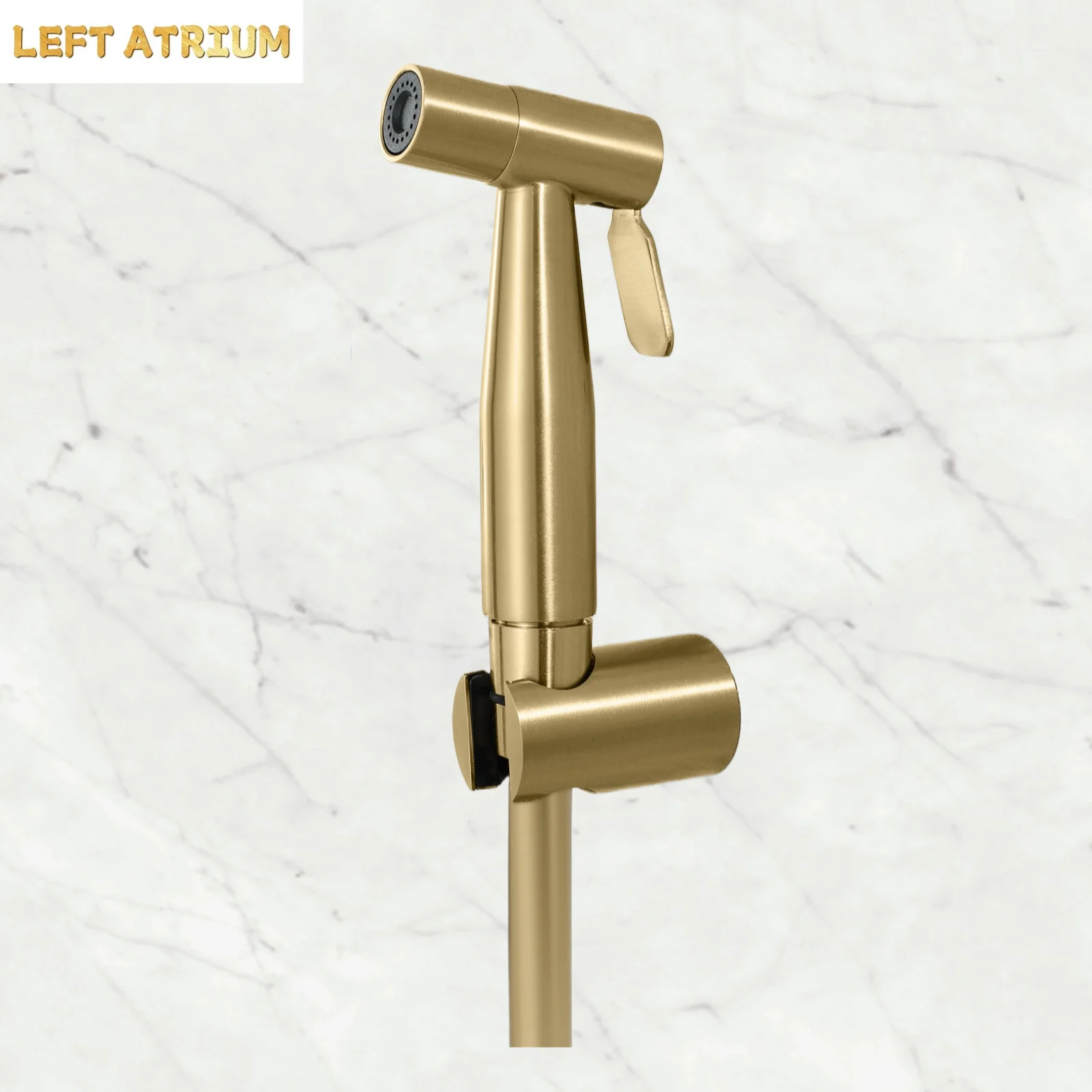 Bathroom single cold brushed gold women's washer toilet copper spray gun set kitchen flush cleaning toilet washer G1/2