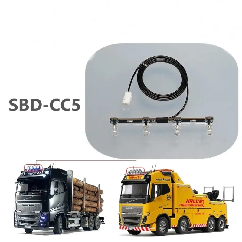 

1/14 Scale Roofing Light PCB for Tamiya RC Dump Truck Tipper Trailer For SCANIA 770S For Volvo TGX - Car Electronic Accessory