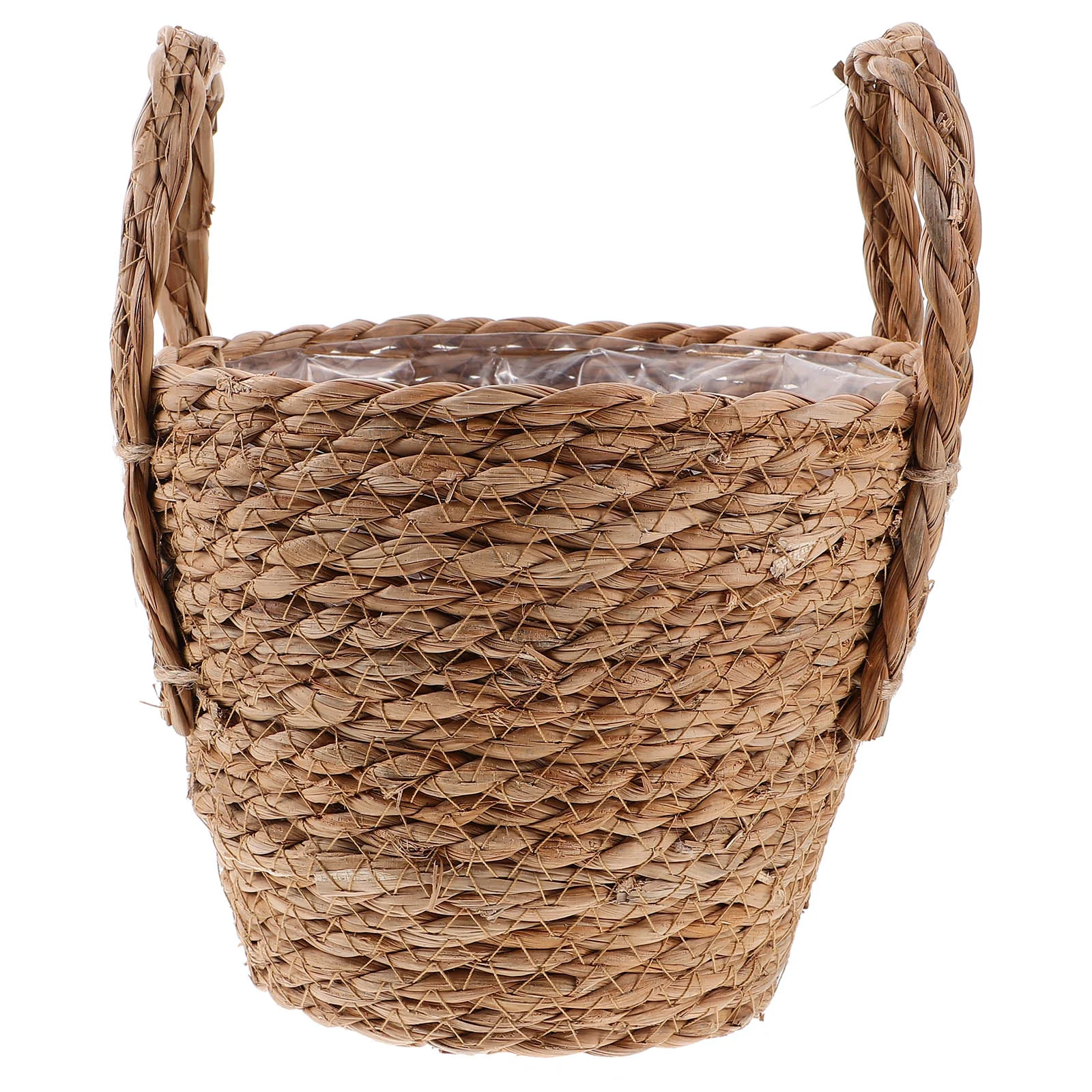 

Planters for Indoor Plants Straw Flower Pot Bulb Vessels Woven Basket Flowerpot Bucket Wicker Storage Bin