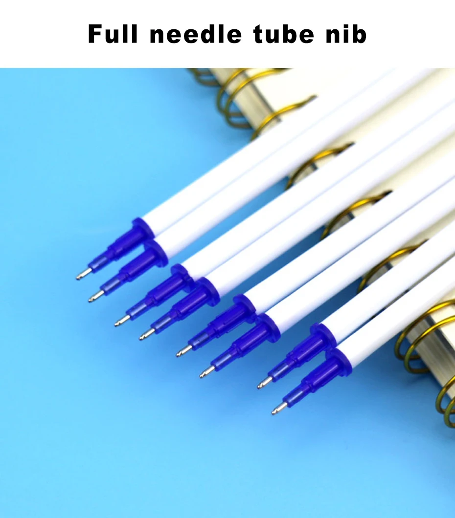 Deli löschbarer Gelstift, 0,5 mm, poröse Spitze, schwarze/blaue Tinte mit wärmeempfindlichen, löschbaren Radiergummis, nachfüllbarer Schreibstift für Kinder – Detail 17