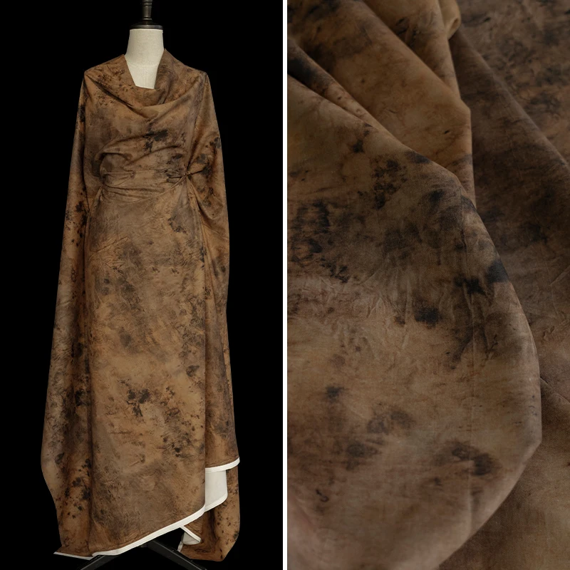 

Окрашенная в растениях ткань в китайском стиле с принтом для рубашек, юбок, брюк, сумок, одежды, дизайнерской одежды, шитья своими руками по метрам ткани