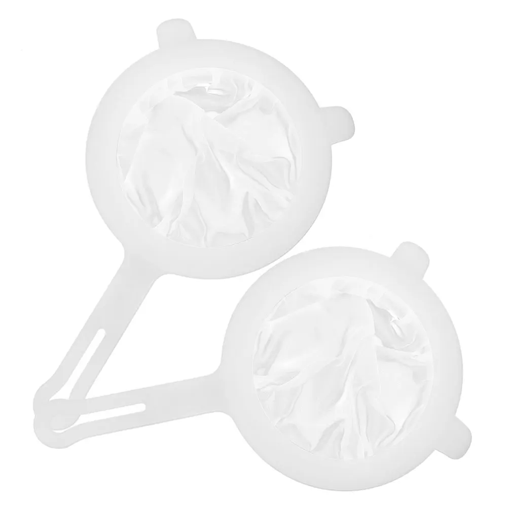 

2Pcs Mesh Strainer for Kitchen Honey and Soy Milk Filtration Juice Tea Filtering Reusable Fine Filter Strainer with Ergonomic