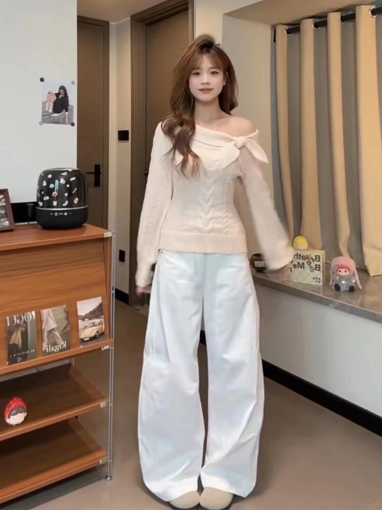 

Sweet Sle розовый вязаный свитер с воротником с заячьими ушками, женский облегающий свитер с талией, осень-зима, новый топ для колледжа