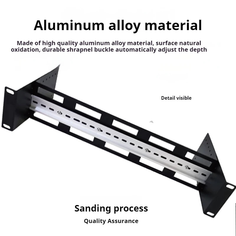 Altura industrial da cremalheira do trilho do interruptor ajustável, suporte do armário, montagem do transceptor de DINRail, 19 ", 35mm