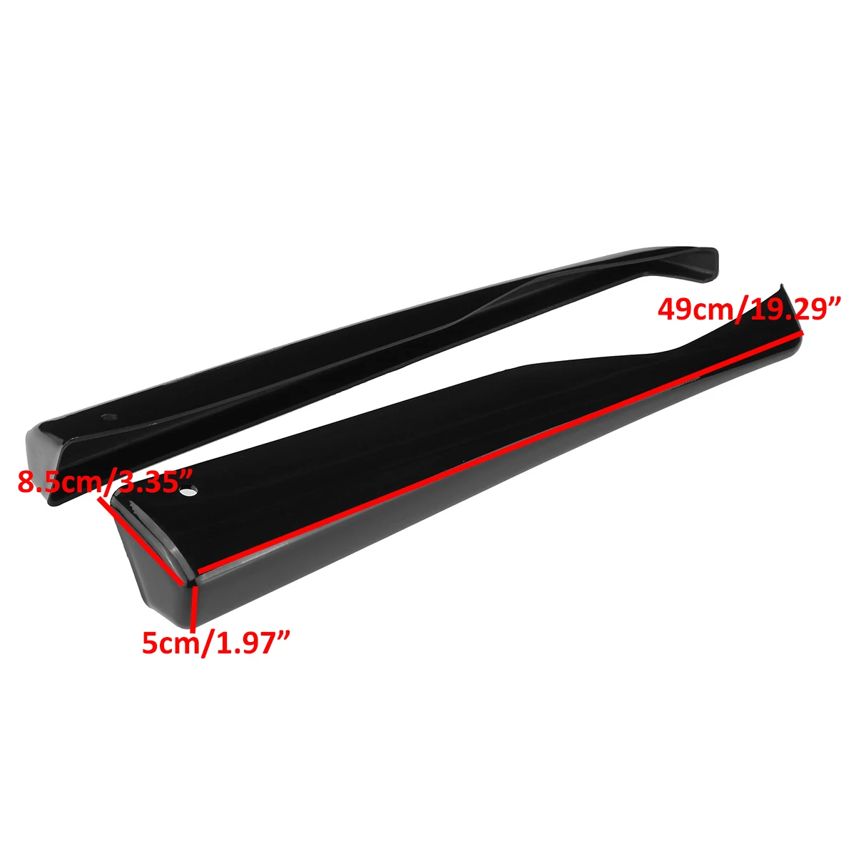 Car Rear Bumper Lip Diffuser Aprons Spats Splitters Cover Trim Black For Subaru Impreza WRX Sti CS Style 2011-2014