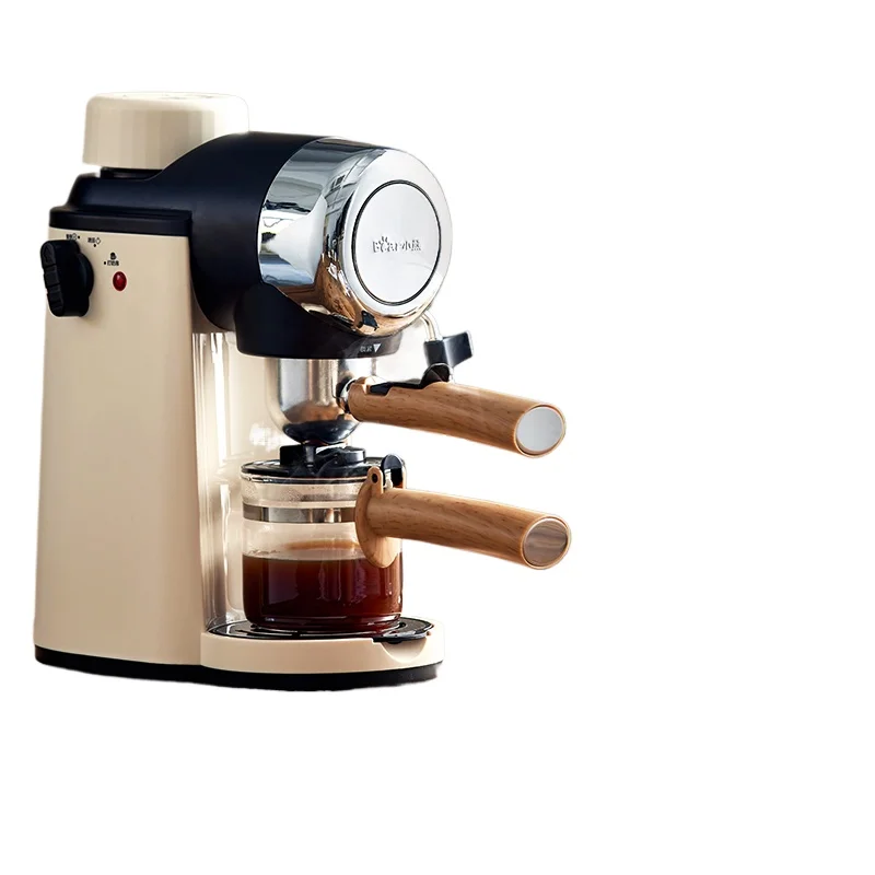 Coffee machine Household small Italian semi-automatic office all-in-one machine American hand grinding coffee pot