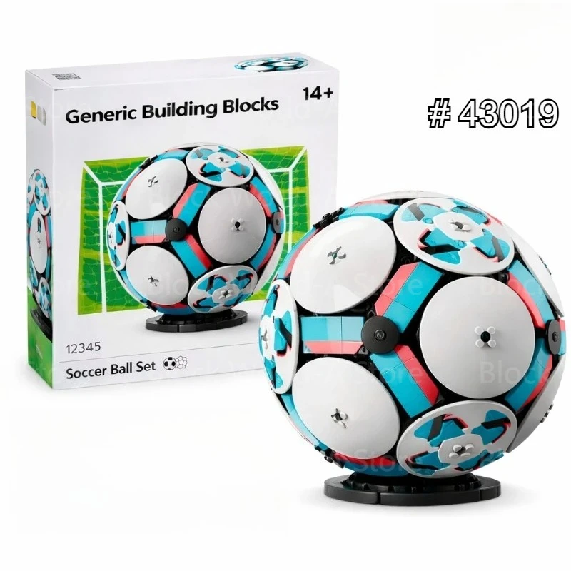 

НОВИНКА 2026: Конструктор MOC 43019 «Футбольный мяч» (1498 деталей), сборная модель, игрушка-головоломка, подарок для болельщиков, подарок для мужчин и женщин