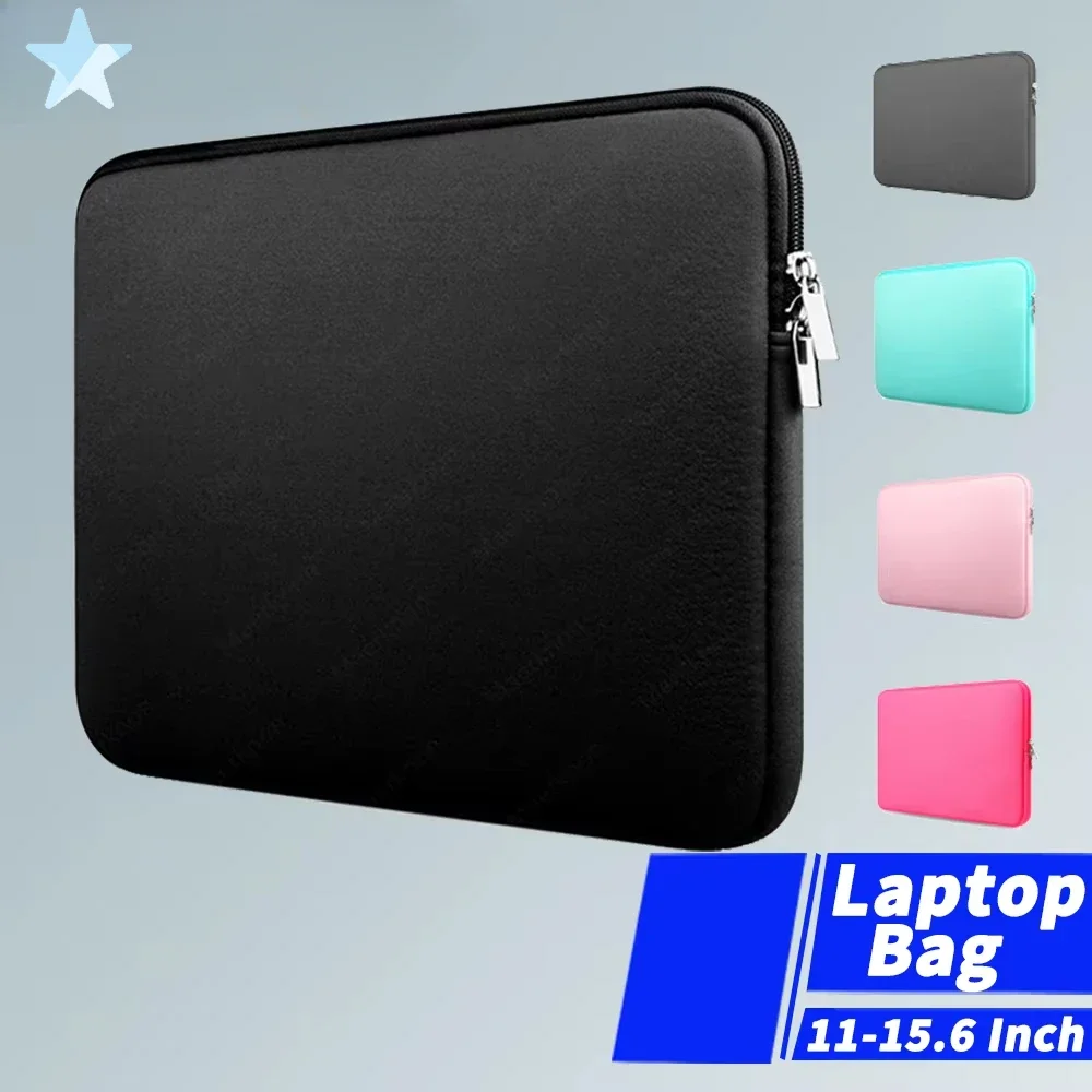 Laptop Bag 11 12 13 15 15.6 Inch Laptop Case Soft Bag Office Travel Business For Xiaomi Lenovo Hp Dell Computer Case Macbook Air view 3